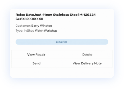 Repair ticket