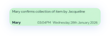 Collection notification